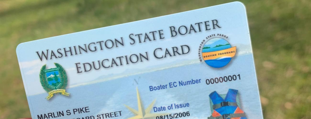 Boater Education Card Washington State Parks